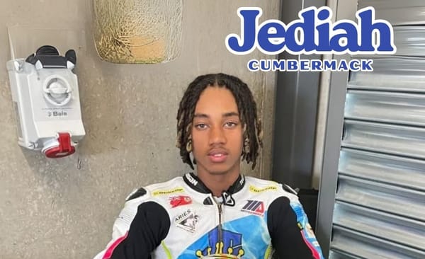 Bermuda motorcycle racer Jediah Cumbermack